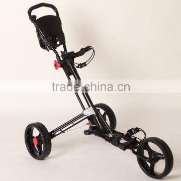 2016 Brand New Fold Light Weight 3 Wheels Push Pull Golf Trolley Manual Golf Cart photo-4