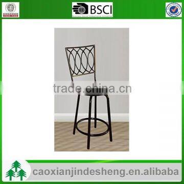 2015 good design antique finish Metal Swivel Height Bar Stools