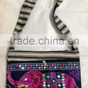 Wholesale Lots Best Deals Traditional Colorful unisex cotton canvas shoulder bags