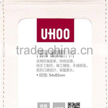 Eco-friendly Material Leather id Card Holder Fancy Name Badge photo-4