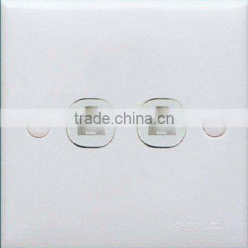 Wall double phone socket
