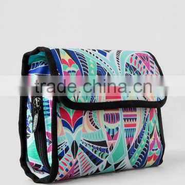 Polyester travel Hanging Toiletry Bag cosmetic organizer wash bag