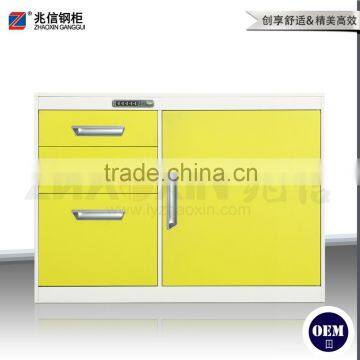 classic single door office furniture steel file cabinet with 3 drawers
