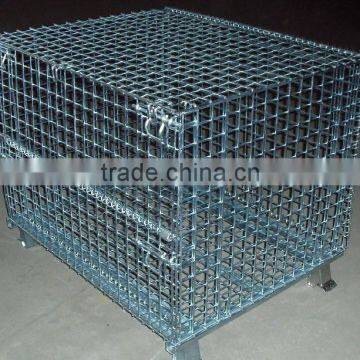 RH-C-U03 Steel Stacking Wire Container With Top Cap, Mesh Container photo-3