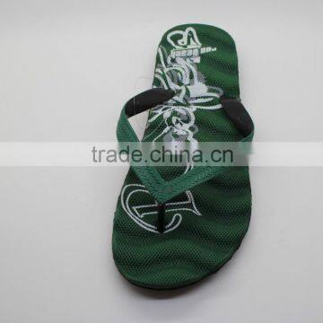 Textured EVA Foam Green Soft Flip Flops photo-5