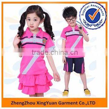China Manufacturers Kids Clothes Summer Primary School Uniform Designs