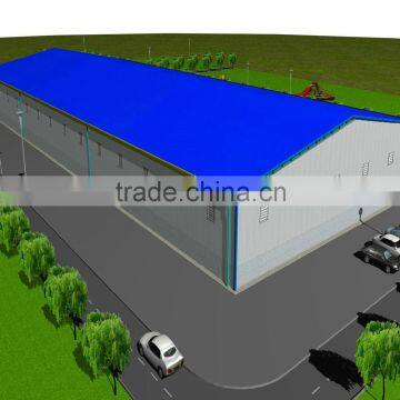 Low cost light steel prefabricated warehouse