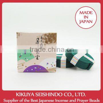 Kunmeido, Tsukimachi Gumo, 20 coils, Sandalwood, luxurious traditional incense, natural sandalwood incense, incense, japanese