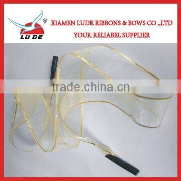 organza ribbon handle for gift bag packing