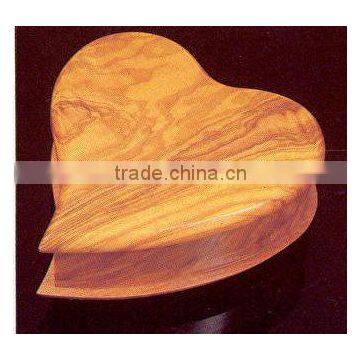 wooden customize make star shape empty heart shape gift box
