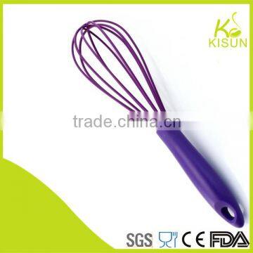 light purple silicone egg whisk