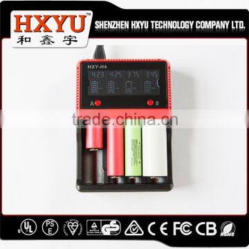 16340 26500 18350 18650 4 slot smart battery charger nimh/nicd aa/aaa 3.7v 12v li-poly battery charger