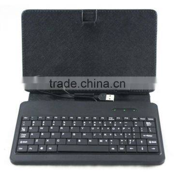 7 inch tablet keybord case for android devices with Mini USB Micro USB Standard USB