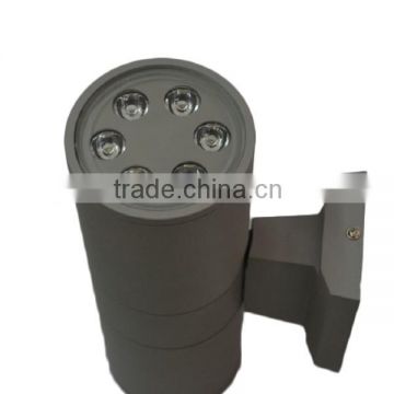 hot sale in European/America market led outdoor up and down wall light black up&down sconce 2x6x1W