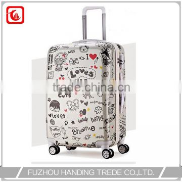 carry on trolly cabin luggage , plastic handle kid suitcase sale