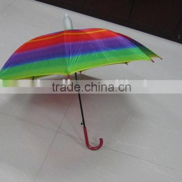 auto open 8ribs rainbow umbrella with water cup