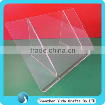 Manufacture Recipe Book Display, Clear Book Stand Made of Acrylic, Table Top Acrylic Cookbook Holder
