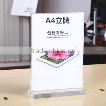 hot sale acrylic shop menu holder stand