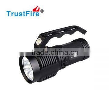 LED handheld spotlight rechargeable flashlight 3000 lumens hand light with 4*18650 rechargeable batteries + charger