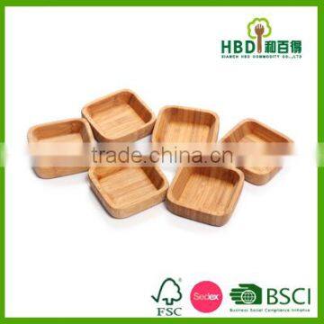 Hot New Products for 2016 6pcs Wood Sauce Bowl-mini Bowl-small Bowl Wholesale