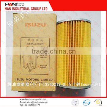 Oil filter (small) 1-13240217-0 Isuzu concrete pump spare parts Sany Zoomlion pump