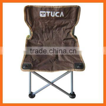 Armless folding fishing chair with handle bag