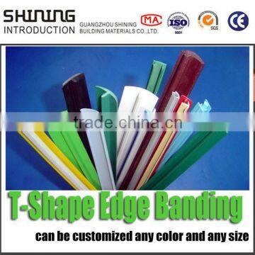 cheap factory wholesale high quality PVC T shaped edge banding