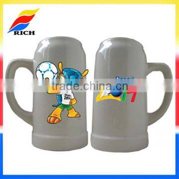 Wholesale world cup brazil 2014 stoneware beer stein mugs for sale