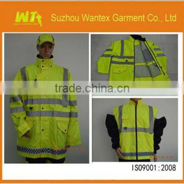 CE Construction Fluorescent Yellow security jacket