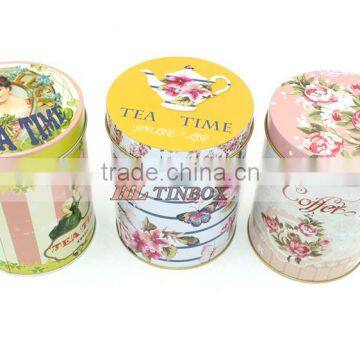 Round Tea/Coffee/Cookie/Biscuit Tin Can