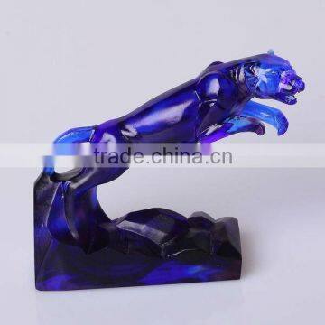 Sculpture lead crystal decoration tiger