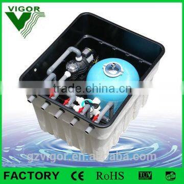 PK8010 series swimming pool water Integrative portable pool filter in ground installation design