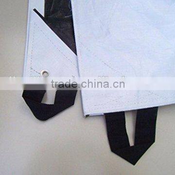 20' X 40' 6oz Heavy Duty Premium Silver Hay Tarp - 12 Mil Thickness photo-2