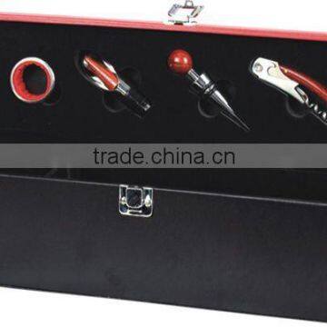 PU Wine Box Set ,leather Wine Set