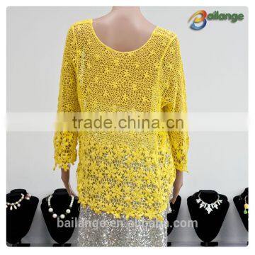 embroidered ladies crochet Women cotton vest for women for garment accessories