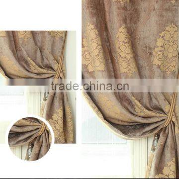 Wholesale Price Home Taxtile Factory Supply Elegant Design Jacquard Curtain Fabric photo-3