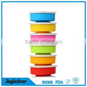 400ml large silicone collapsible drinking cup with lid