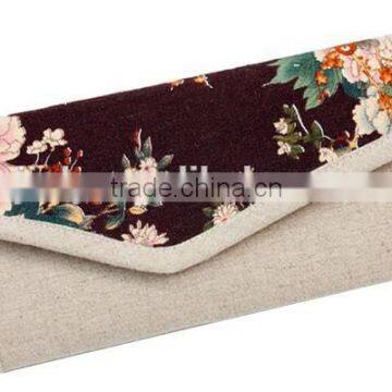 Best selling wholesale flower famous ladies canvas hand purse