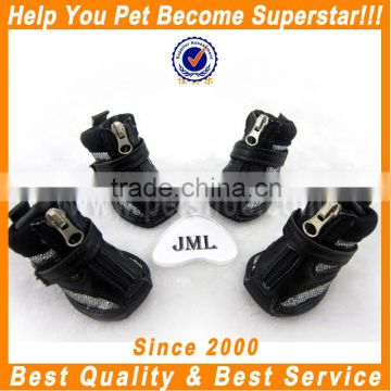 JML manufacturer hot sale mesh fabric breathable dog wearing shoes for walking dog shoes and boots