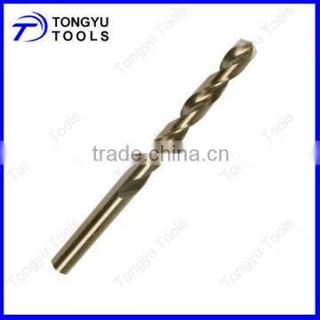 HSS Twist Cobalt 5% Fully Ground Drill Bits Amber Finish Jobber Length