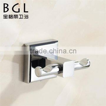 Modern design Bathroom accessories Brass Chrome finishing Double hooks