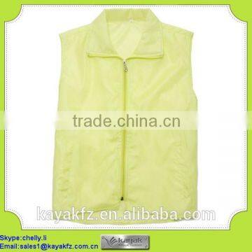 Wholesale cheap polyester promotional plain vest maker