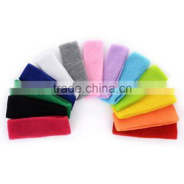 Promotional Gift Custom Sports Cotton Headbands in High Quality 2015