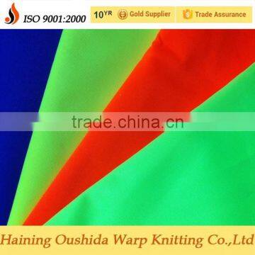 100% POLYESTER FLUORESCENT FABRIC FOR retro-reflective vest