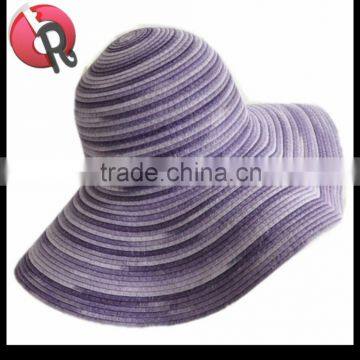 Clorful Rainbow Foldable 100% Paper Straw Braid Hat photo-5