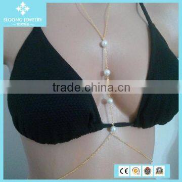 Fashion Pearl Body Chain Jewelry For Women