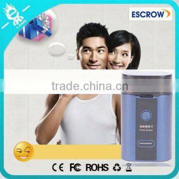 Good touching blue shaver 4000mah power bank mobile phone power box for business gifts
