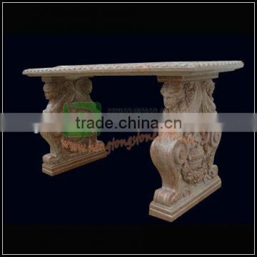 Stone Table for Indoor Dinning Table With statue carving legs