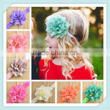 Many layers lotus baby hair accessories pearl hair accessories elastic hairband