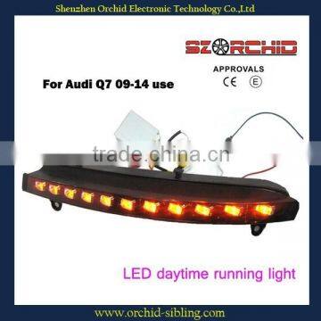 flexible waterproof led daytime running light DRL for Audi Q7 09-14 use